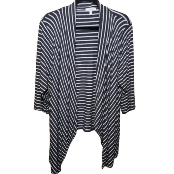 Maurices Grey/White Striped jacket - Picture 1 of 7